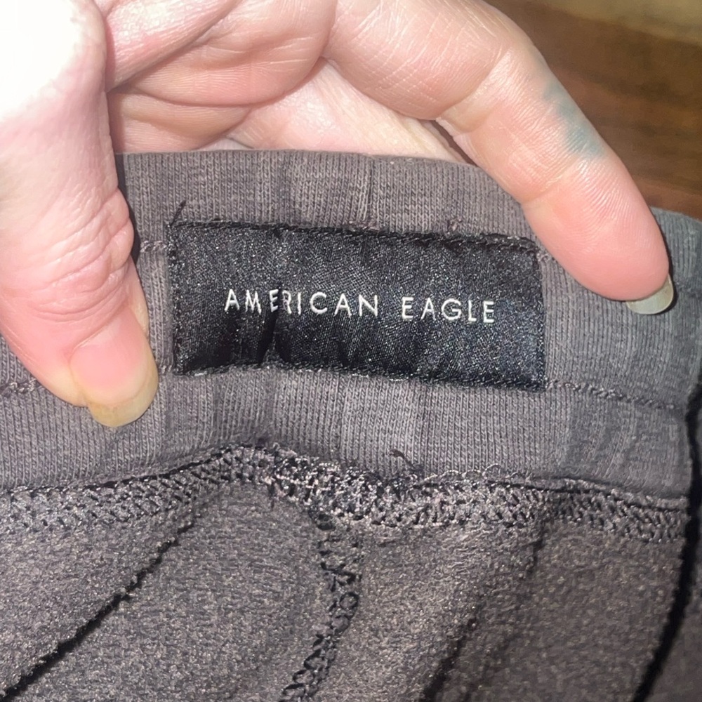 American Eagle grey fleece lined joggers - Picture 4 of 5